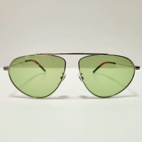Gucci Pilot Sunglasses GG1051S Light Green Tint - Picture 4 of 16